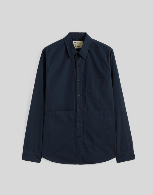 ASPESI | UT Cotton Poplin Shirt Jacket | Navy