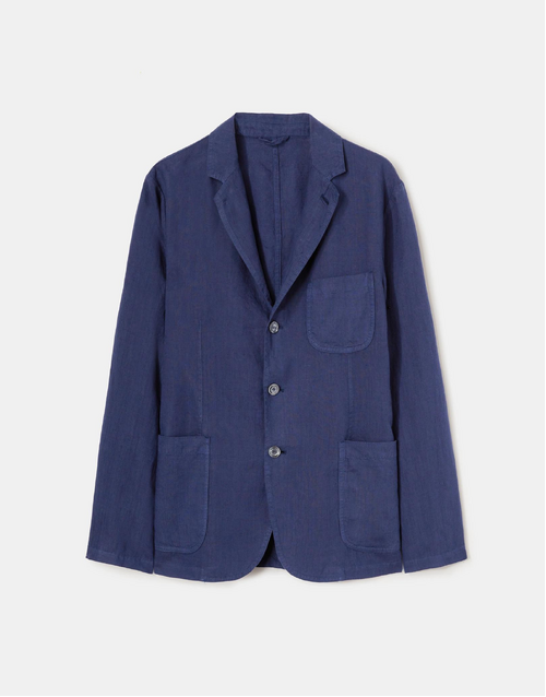 ASPESI | Lightweight Linen Samuraki Jacket | Blue