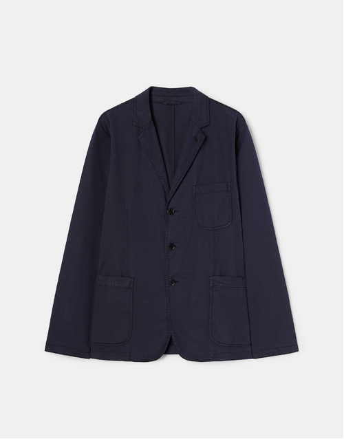 ASPESI | Lyocell Cotton Samuraki Jacket | Navy