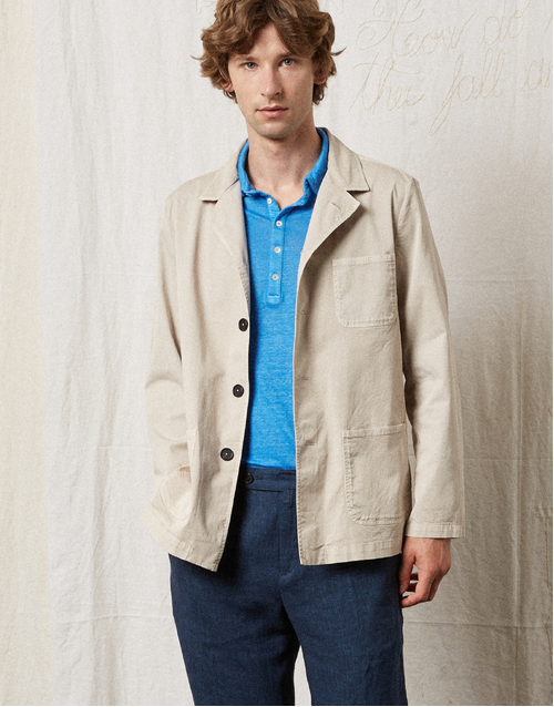 MASSIMO ALBA | Florida Shirt Jacket| Light Beige