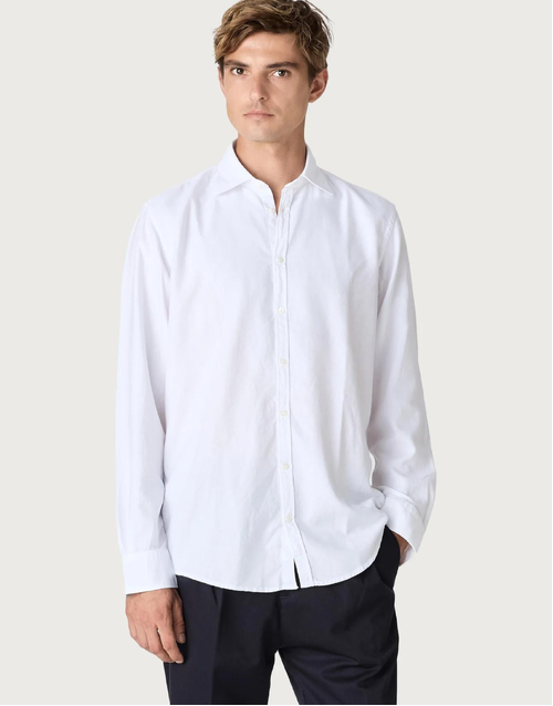 MASSIMO ALBA | Genova Cotton-Blend Shirt | White