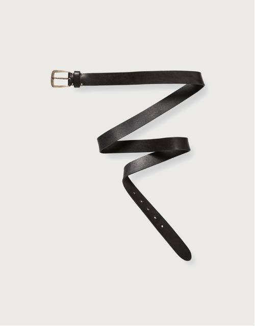 MASSIMO ALBA | Budapest Leather Belt P0057 | Black