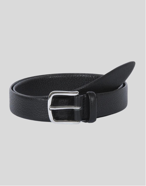 GAVAZZENI | Giunone Calla Leather Belt | Black 