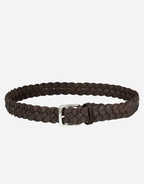 GAVAZZENI | Los Angeles Suede Belt | Chocolate Brown