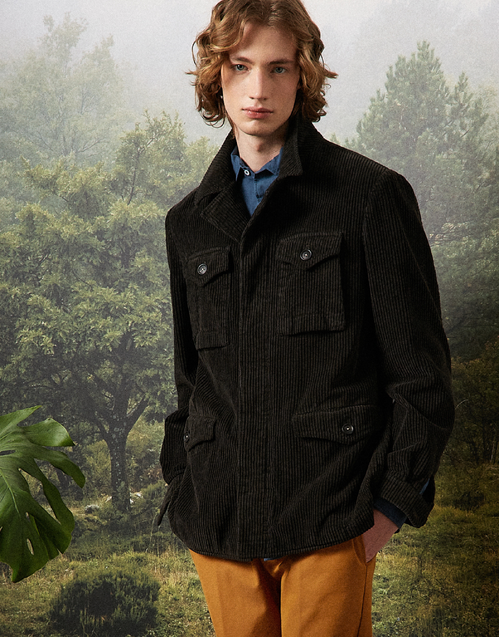 MASSIMO ALBA | Field Corduroy Jacket T0530 | Carob