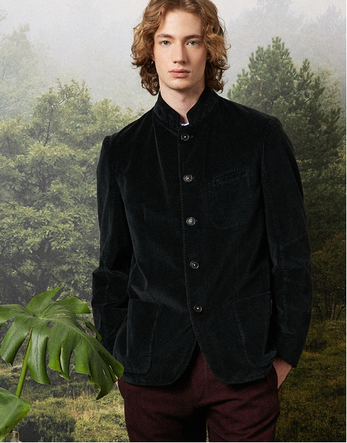 MASSIMO ALBA | Gstaad Velvet Jacket | Black