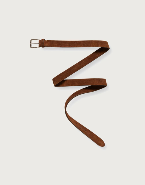 MASSIMO ALBA | Budapest Suede Belt | Tan