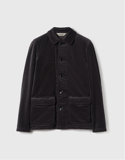 ASPESI | Tadao Cotton Velvet Jacket | Grey
