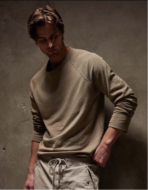 JAMES PERSE | Vintage French Terry Sweatshirt | Cashew Pigment