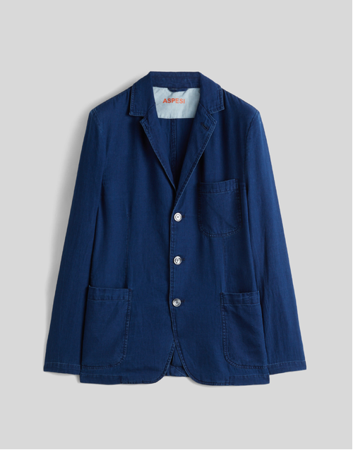ASPESI | Samuraki Cotton Blazer | Dark Denim