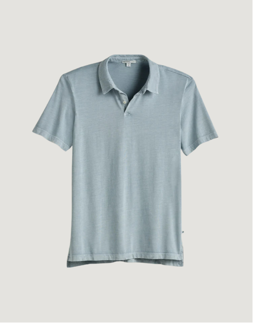 JAMES PERSE | Supima Cotton Jersey Polo | Azure Pigment