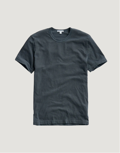 JAMES PERSE | Short Sleeve Cotton T-shirt | Blue Noir Pigment