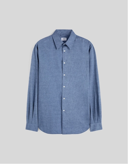 ASPESI | Cotton Chambray Shirt | Medium Denim