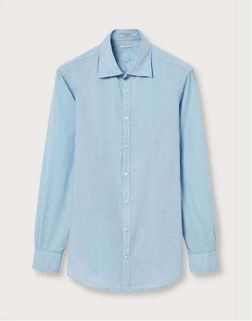 MASSIMO ALBA | Genova Cotton Voile Shirt | Avio