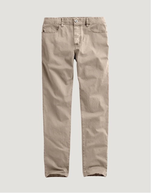 JAMES PERSE | Brushed Twill Denim Trousers | Light Khaki