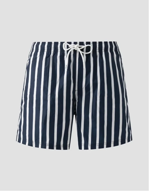 ETON | Striped Swim Shorts | Dark Blue