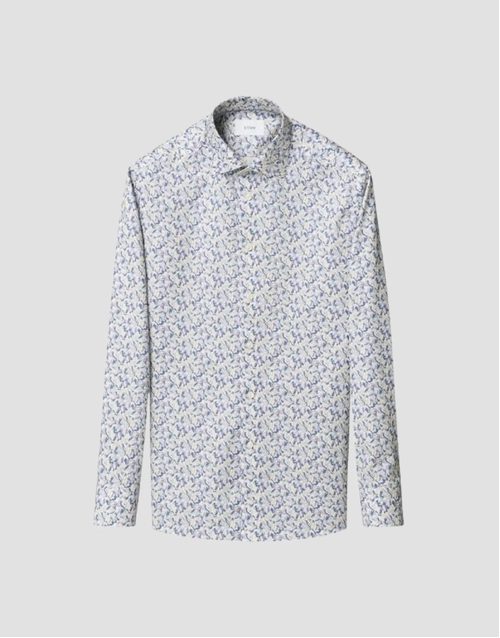 ETON | Motif Signature Twill Shirt | Light Purple